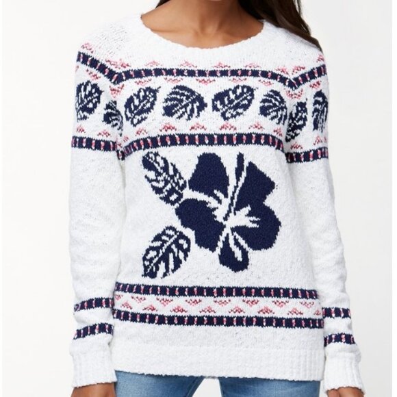 TOMMY BAHAMA Tropical Fair Isle Knit Sweater - Picture 1 of 5